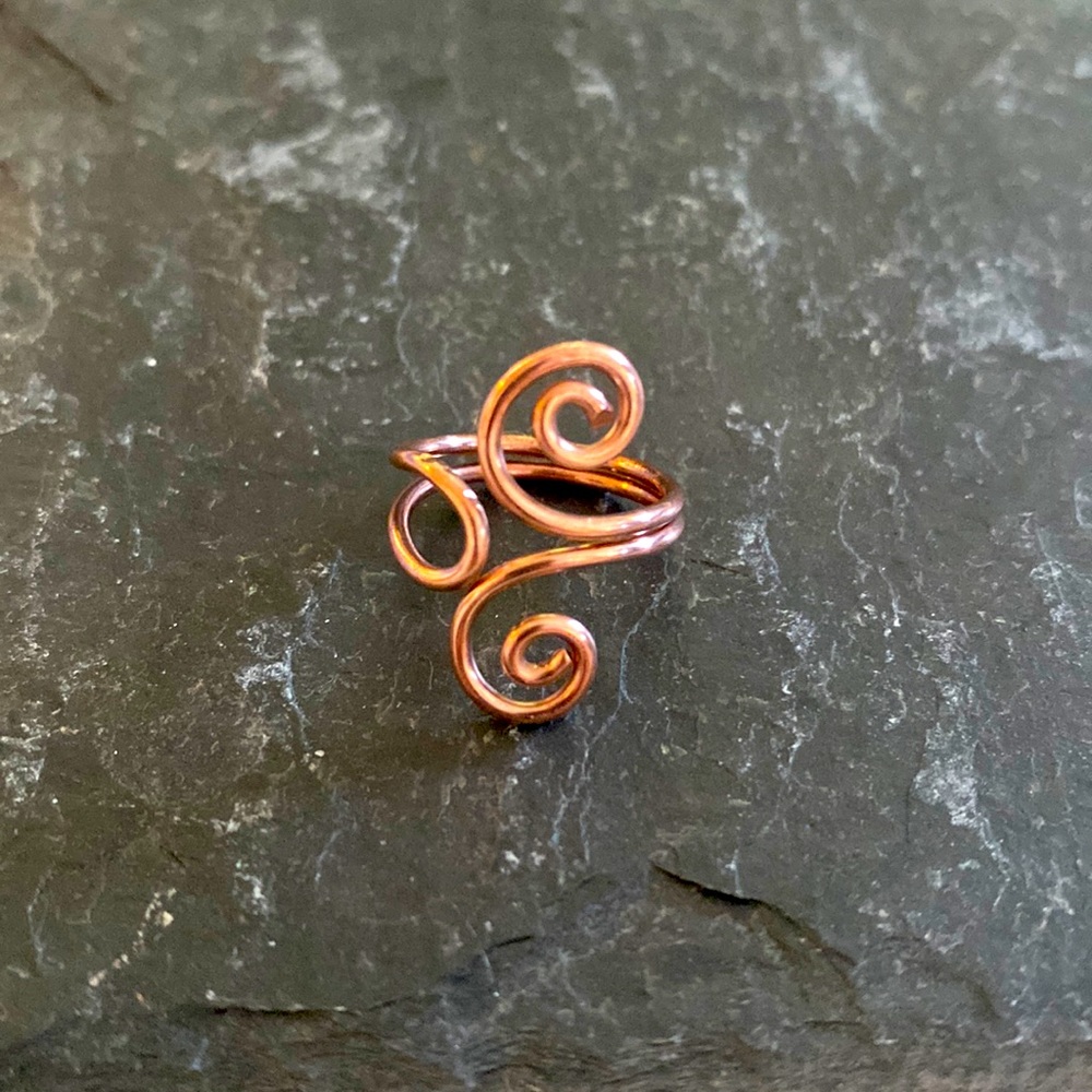 Copper ring, size 4